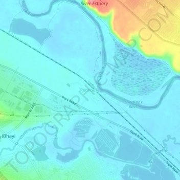 Redhouse topographic map, elevation, terrain