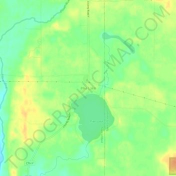 Pike Lake topographic map, elevation, terrain