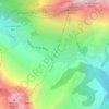 Col des Aravis topographic map, elevation, terrain