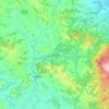 Pernik topographic map, elevation, terrain