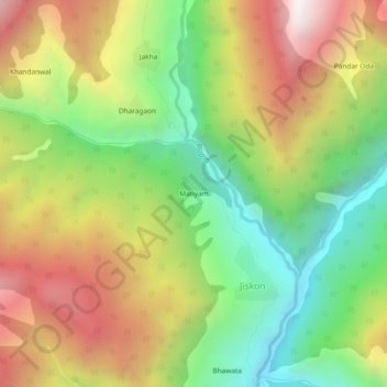 Matiyam topographic map, elevation, terrain