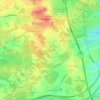 Les Tourneurs topographic map, elevation, terrain