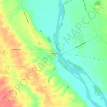 Clydevale topographic map, elevation, terrain