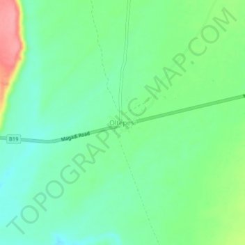 Oltepesi topographic map, elevation, terrain