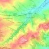 Scissett topographic map, elevation, terrain