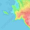 Traou Meur topographic map, elevation, terrain