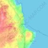 Benllech topographic map, elevation, terrain