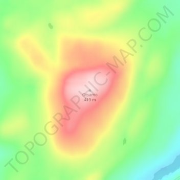 Otsamo topographic map, elevation, terrain