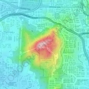 Besi Hill topographic map, elevation, terrain