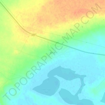 Nomonhan topographic map, elevation, terrain
