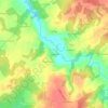 Chantrezac topographic map, elevation, terrain