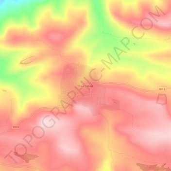 Kakrina topographic map, elevation, terrain