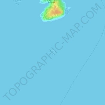 Booth Bay topographic map, elevation, terrain