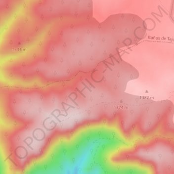 La Reserva topographic map, elevation, terrain