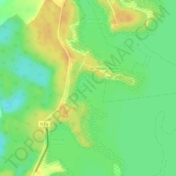 Anse de Jolivet topographic map, elevation, terrain