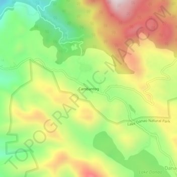 Cambantog topographic map, elevation, terrain