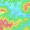 Le Rhode topographic map, elevation, terrain