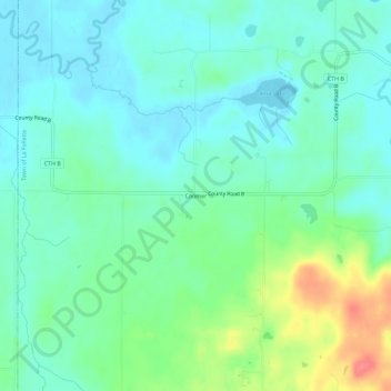 Coomer topographic map, elevation, terrain