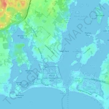 Snug Harbor topographic map, elevation, terrain