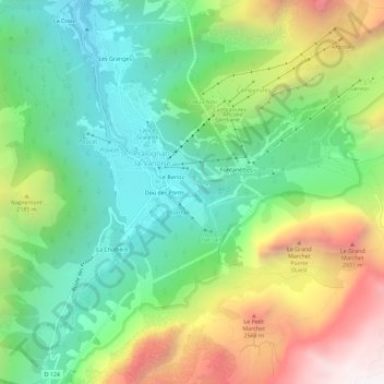 Le Martinet topographic map, elevation, terrain