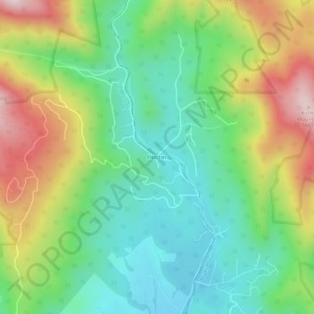 Fletcher topographic map, elevation, terrain