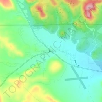 Datil topographic map, elevation, terrain