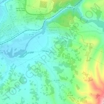 Campo topographic map, elevation, terrain