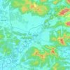 Conghua topographic map, elevation, terrain