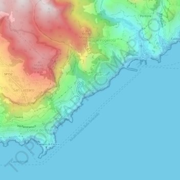 Lone topographic map, elevation, terrain