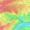 Upper Harbledown topographic map, elevation, terrain