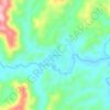Canelos topographic map, elevation, terrain