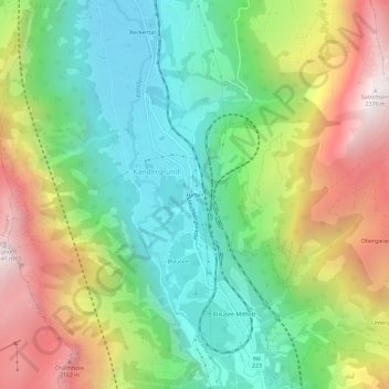 Fürten topographic map, elevation, terrain
