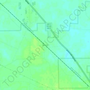 Astoria topographic map, elevation, terrain