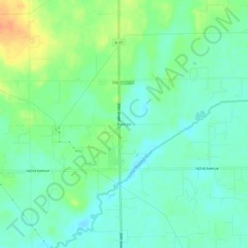 Burnips topographic map, elevation, terrain