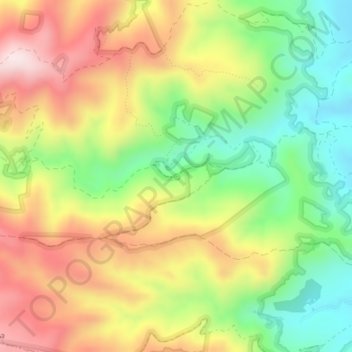Fuente Umbria topographic map, elevation, terrain