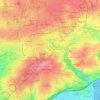 Kerbernard topographic map, elevation, terrain