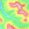 Prades topographic map, elevation, terrain