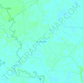 Malangke topographic map, elevation, terrain