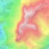 le Sautet topographic map, elevation, terrain