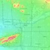 Tempe topographic map, elevation, terrain