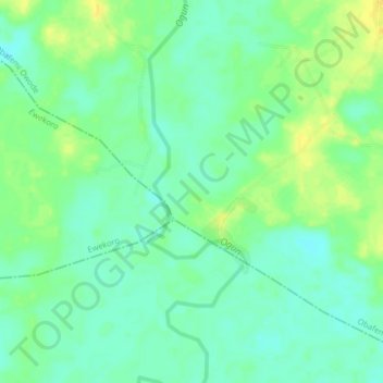 Magbon topographic map, elevation, terrain
