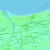 Lingayen topographic map, elevation, terrain