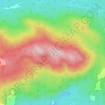Silver Peak topographic map, elevation, terrain