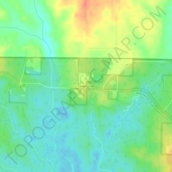 Sellersville topographic map, elevation, terrain