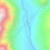Yumthang topographic map, elevation, terrain
