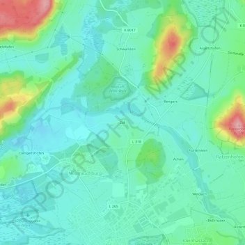 Zell topographic map, elevation, terrain