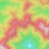 大别山 topographic map, elevation, terrain