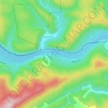 Riverview topographic map, elevation, terrain
