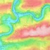Oneux topographic map, elevation, terrain