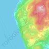 Bradden topographic map, elevation, terrain